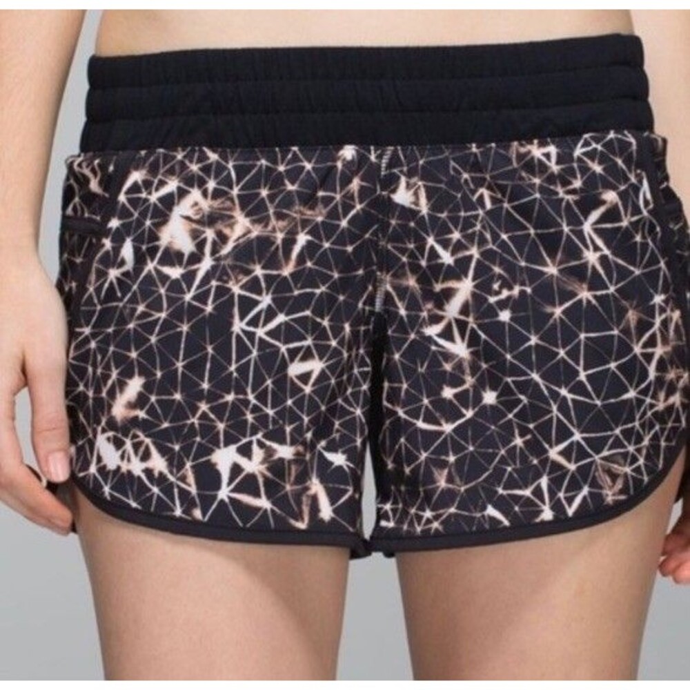 Lululemon Size 10 Tracker Shorts III Black Shine